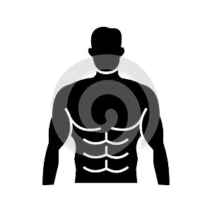 Bodybuilding Line Vector Icon which can easily modify