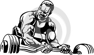 Bodybuilding and Powerlifting - vector.