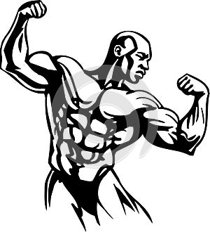 Bodybuilding and Powerlifting - vector.