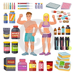 Bodybuilding sport food bodybuilders supplement proteine power and fitness diet nutrition for bodybuild workout photo