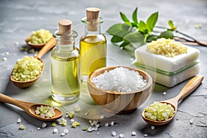 Bodycare Set Oils and Sea Salt for Relaxation photo