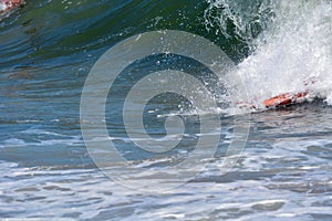 Bodysurfer Catching a Wave