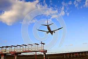 Boeing 737 Jet Plane Ready for Landing