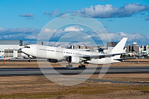 Boeing 767-300ER taking off scene