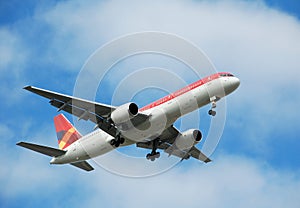 Boeing 767 passenger jet airplane