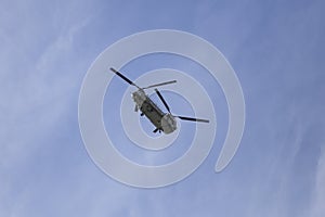 Boeing CH-47 Chinook in the sky