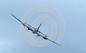 Boeing Flying fortress B17G, Sally B at Scampton air show on 10 September, 2017. Lincolnshire active Royal Air force base.