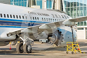 Boeing 737-8 max China southern, airport Pulkovo, Russia Saint-Petersburg. 02 June 2018.