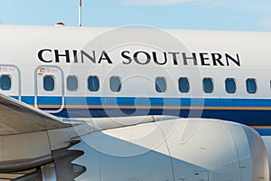 Boeing 737-8 max China southern, airport Pulkovo, Russia Saint-Petersburg. 02 June 2018.