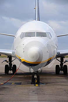 Boeing 737-800 parked, England. photo