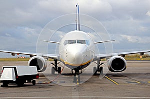 Boeing 737-800 parked, England. photo