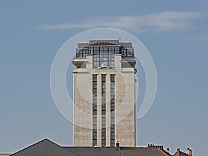 The Boekentoren  Book Tower , famous skysraper in the city of Ghent