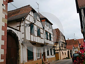 Boersch, typical Alsatian village in France