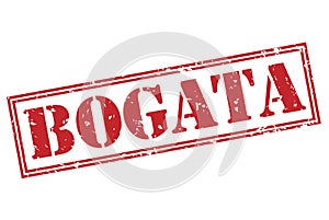 Bogata red stamp