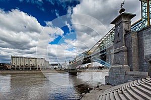 Bogdan Khmelnitsky Bridge and Kievsky Railway Station