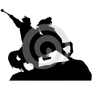 Bogdan Khmelnitsky monument Kiev Ukraine