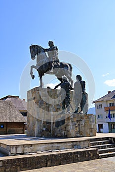Bogdan Voda primaria monument in Borsa, Maramures, Transylvania, Romania photo