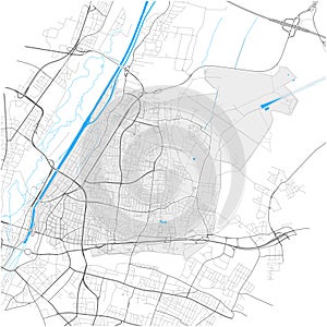 Bogenhausen, MÃÂ¼nchen, Deutschland high detail vector map photo