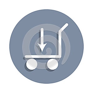 bogie loading icon in badge style. One of web collection icon can be used for UI, UX
