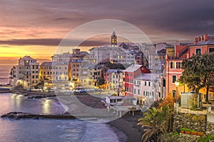 Bogliasco, Genoa, Italy Town on the Mediterranean Sea