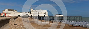 Bognor Regis pier panoramic view West Sussex south coast England UK