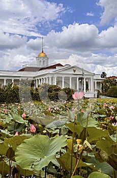 Bogor, West Java, Indonesia, 21 April 2024, Bogor presidential palace, also known as the Istana Bogor