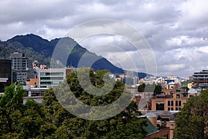 Bogota's Architectural Marvels Against Majestic Mountain Backdrop