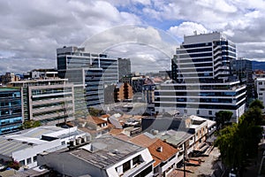 Bogota's Architectural Marvels Against Majestic Mountain Backdrop