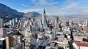 Bogota Skyline At Bogota In Cundinamarca Colombia.