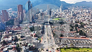 Bogota Skyline At Bogota In Cundinamarca Colombia.