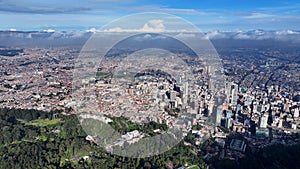 Bogota Skyline At Bogota In District Capital Colombia.