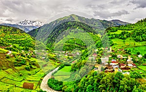 Bogreshi and Nakipari villages in Upper Svaneti, Georgia