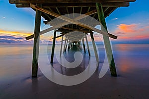 Bogue Inlet Pier at Daybreak photo