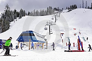 Bogus basin ski resort boise, Boise Idaho USA, March 30, 2020