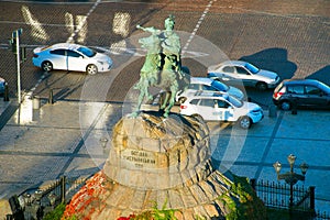 Bohdan Khmelnytsky monument. Kiev, Ukraine