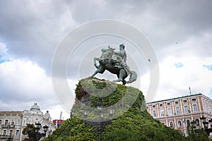 Bohdan Khmelnytsky Monument in Kiev, Ukraine