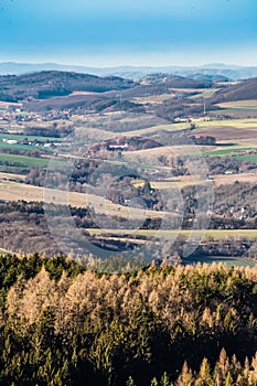 Bohemia Landscape From Hvizdinec Viewpoint-Czechia