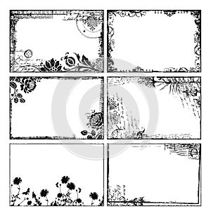 Bohemian floral frames