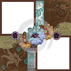 Bohemian Gypsy Floral Frame