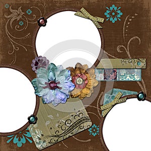 Bohemian Gypsy Floral Frame