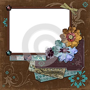 Bohemian Gypsy Floral Frame