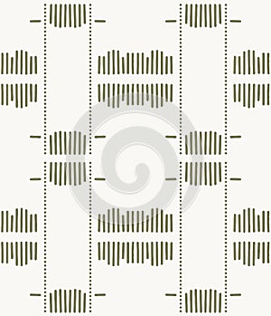 Bohemian lines boho dots background pattern, modern elegant greengeometric graphics, stripe lines vertical design