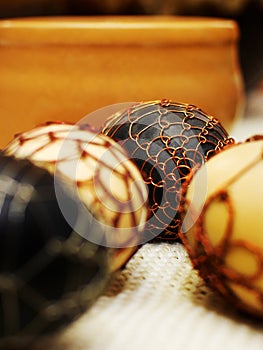 Bohemian old style wired Easter Eggs