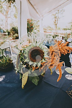 Bohemian Wedding flower arrangement