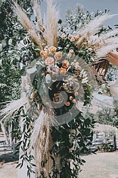 Bohemian Wedding flower arrangement