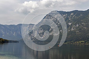 Bohinj Lake landscape and Julian Alps, Slovenia.