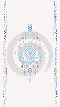 Boho aztec ornament print