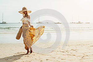 Boho beach clothing style