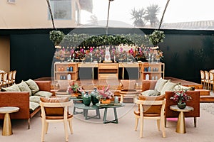 Boho chic decor with neutral and earthy elements