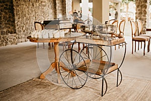 Boho chic wedding decor with neutral and earthy elements